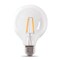 Feit Electric Feit G25 E26 (Medium) Filament LED Bulb Daylight 100 Watt Equivalence 3 pk G25100950CAFIL3 - alternate 4